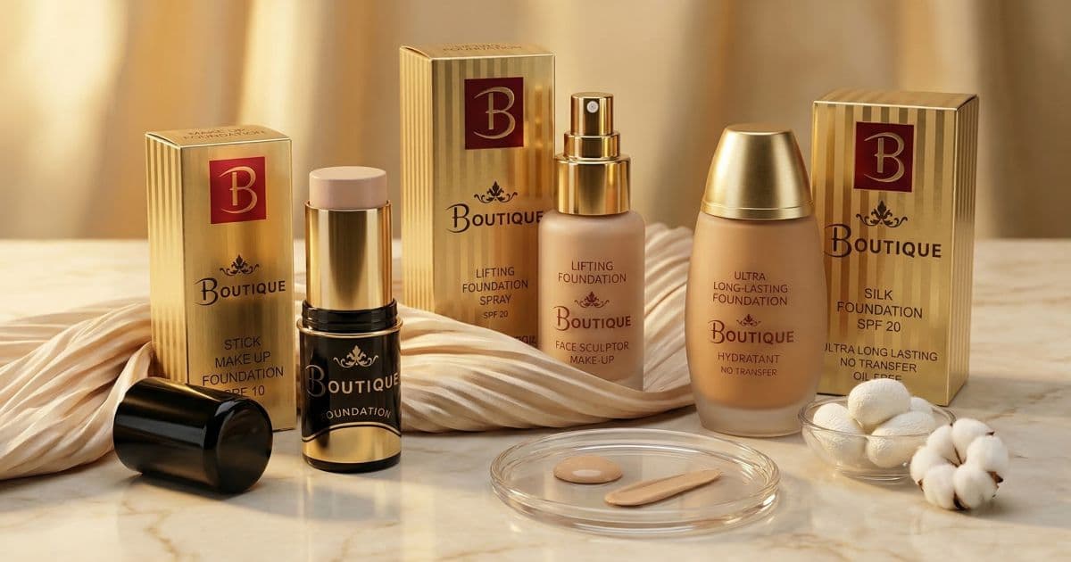 Silk Foundation Boutique fluido effetto seta SPF20 no transfer con pennello